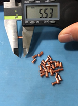 Copper full hollow rivet 2.5 * 0.3 * 5.5 total length 30 yuan 1000 pieces deposit 50000 5