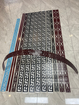 Tonflower board Chinese pvc hollowed-out engraving line waist line Back to word print Decorative Rims Secondary Top Flat ten thousand word lattice