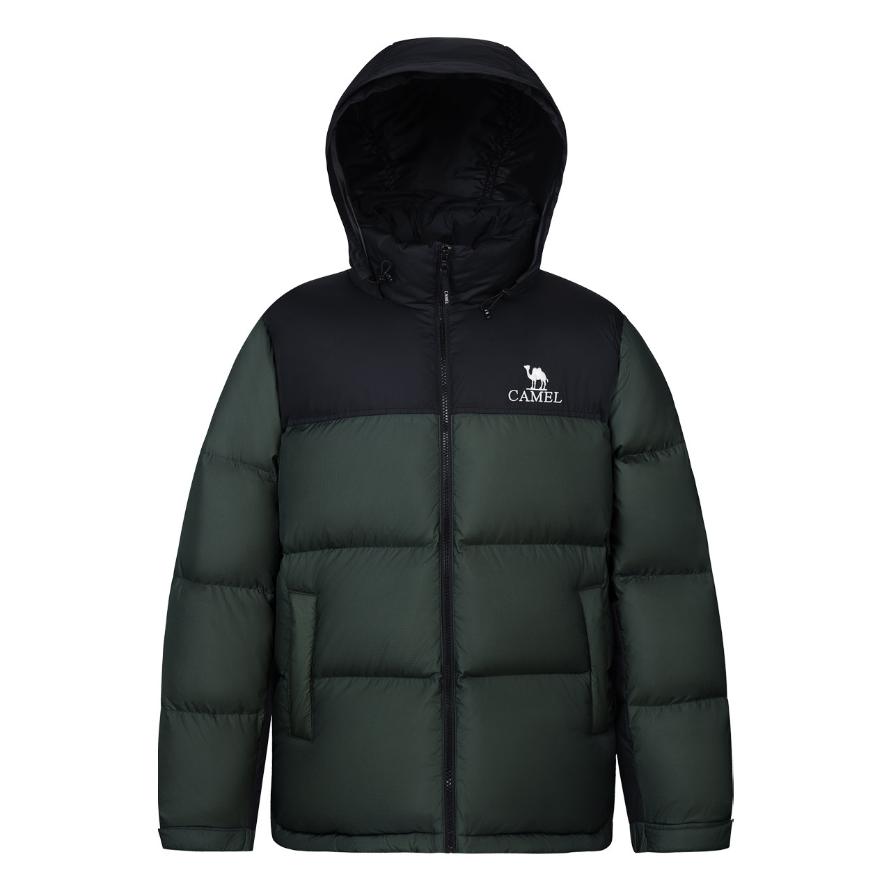 骆驼火山羽绒服男冬季2024加厚保暖立领短款面包服情侣男装外套