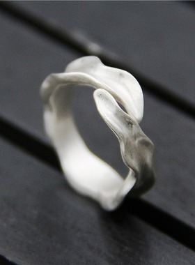 手工原创设计师款不掉色戒指环