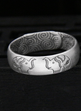 吉祥新款s99足银复古男士开口