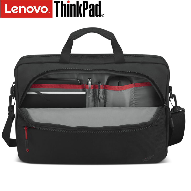 联想ThinkPad笔记本电脑包15.6英寸公文包出差商务旅行包适用苹果华为小新拯救者防泼水手提单肩4X41C12469