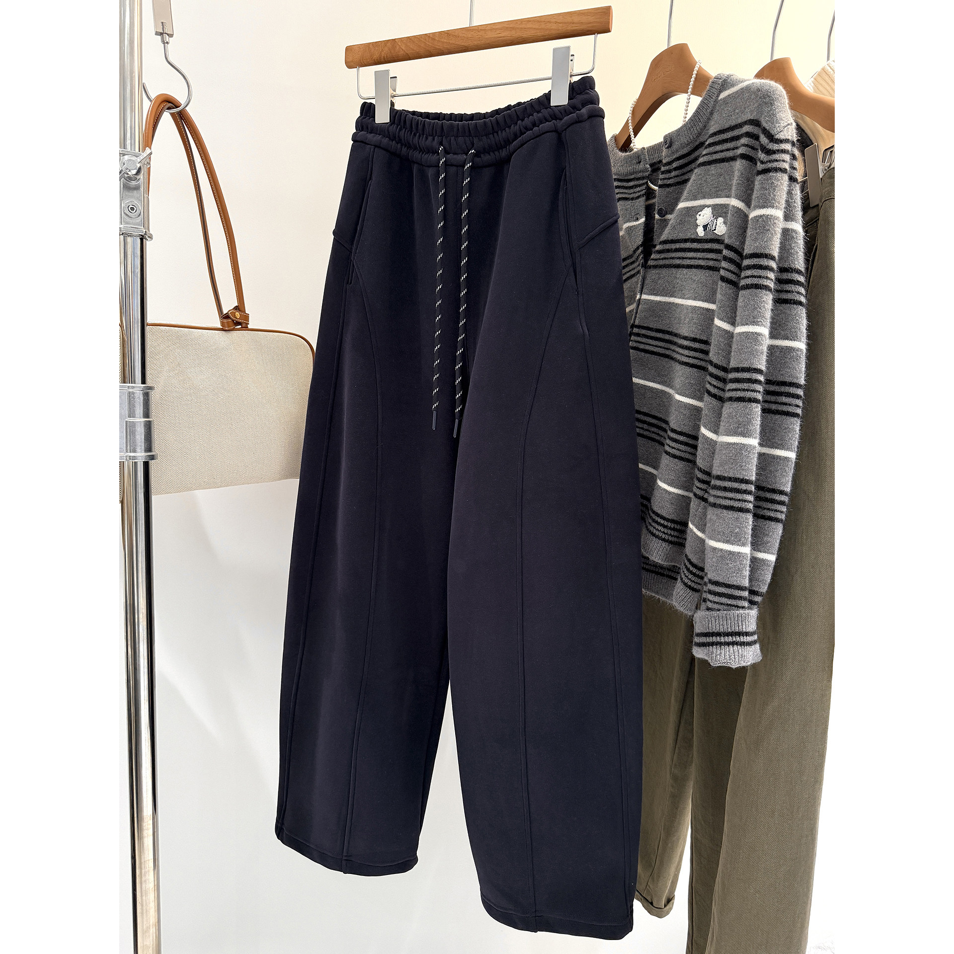 秋季新款韩系百搭简约宽松显瘦加厚保暖加绒长裤卫裤女休闲裤,淘宝优惠券,粉丝福利购,淘宝优惠卷