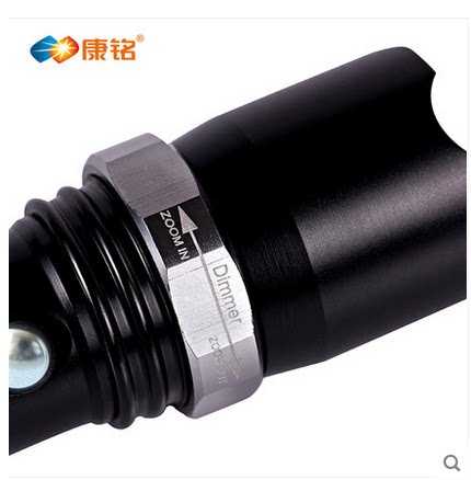 康铭KM-L209A铝合金强光防水远射LED手电筒/充电可调焦迷你手电筒 - 图2