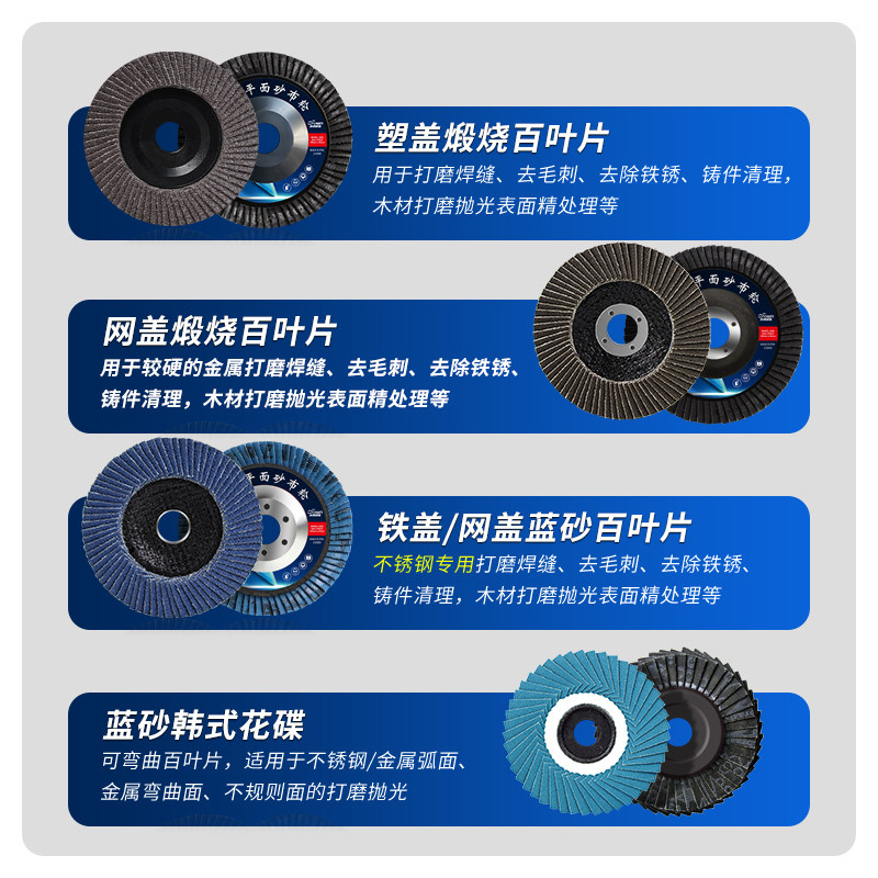 100 type louver wheel grinding disc for polishing and rust removal