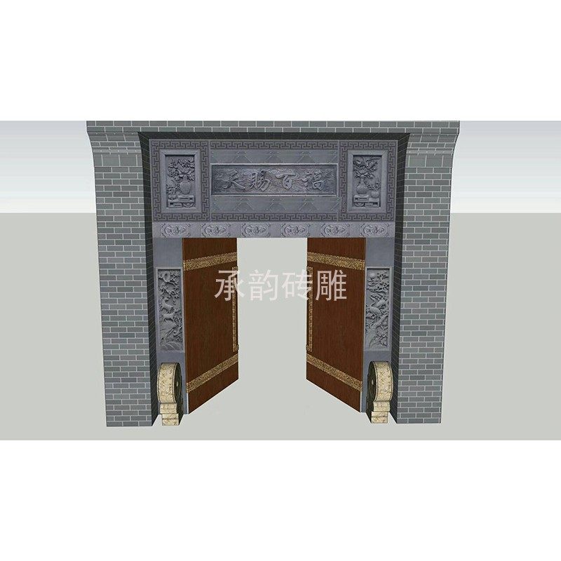 门匾砖雕,大门门匾,门匾_大山谷图库