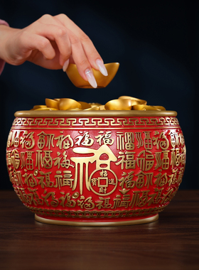 彩铜《百福聚宝盆》摆件礼品
