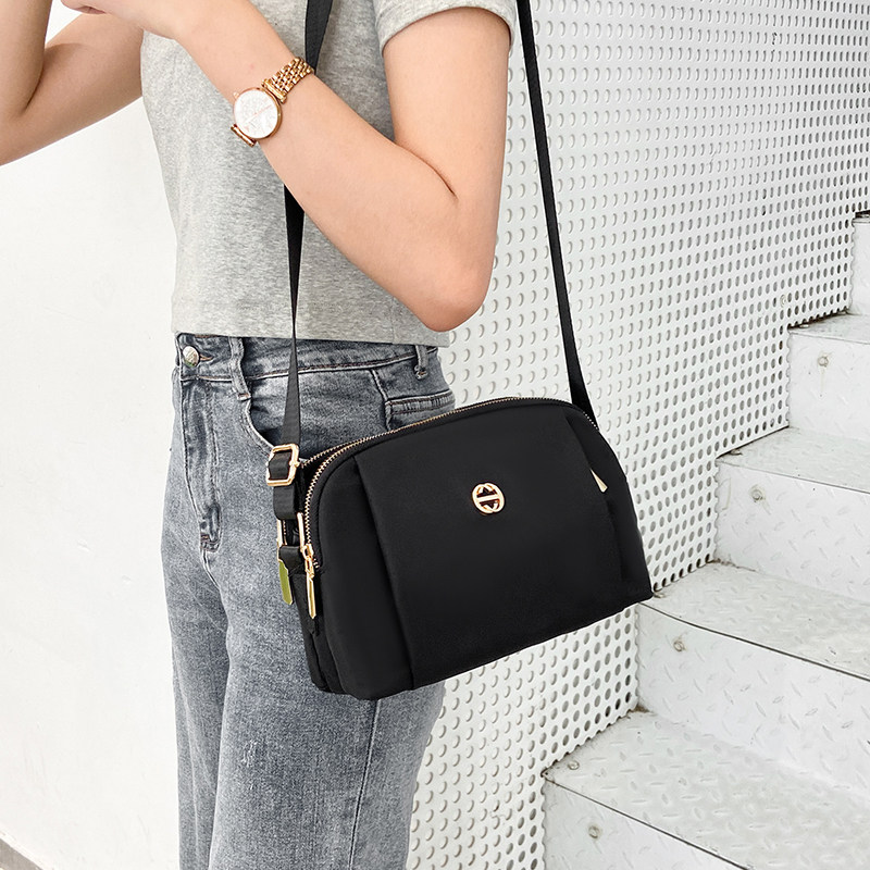 小包包女2021新款多层帆布单肩背包 粹鸟女士包袋