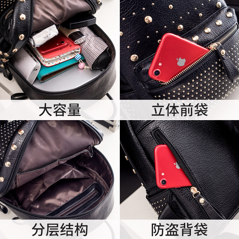 潮2020新款时尚百搭迷你女士双肩包 粹鸟双肩背包