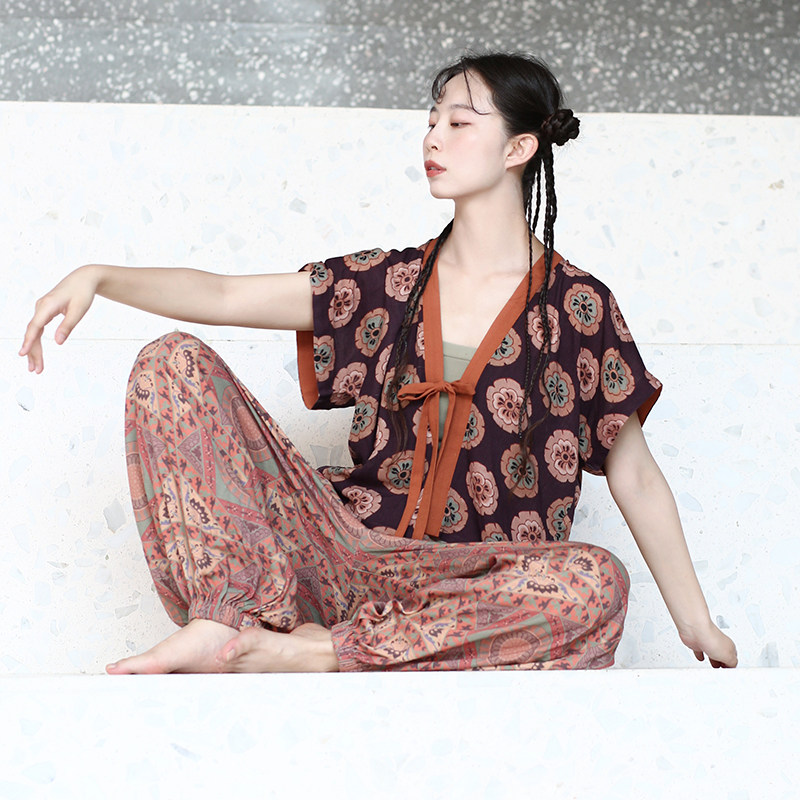 谜阿凰【摩诃吴女唐褙子】唐制半臂原创汉服通勤轻薄中国风套装女,淘宝优惠券,粉丝福利购,淘宝优惠卷