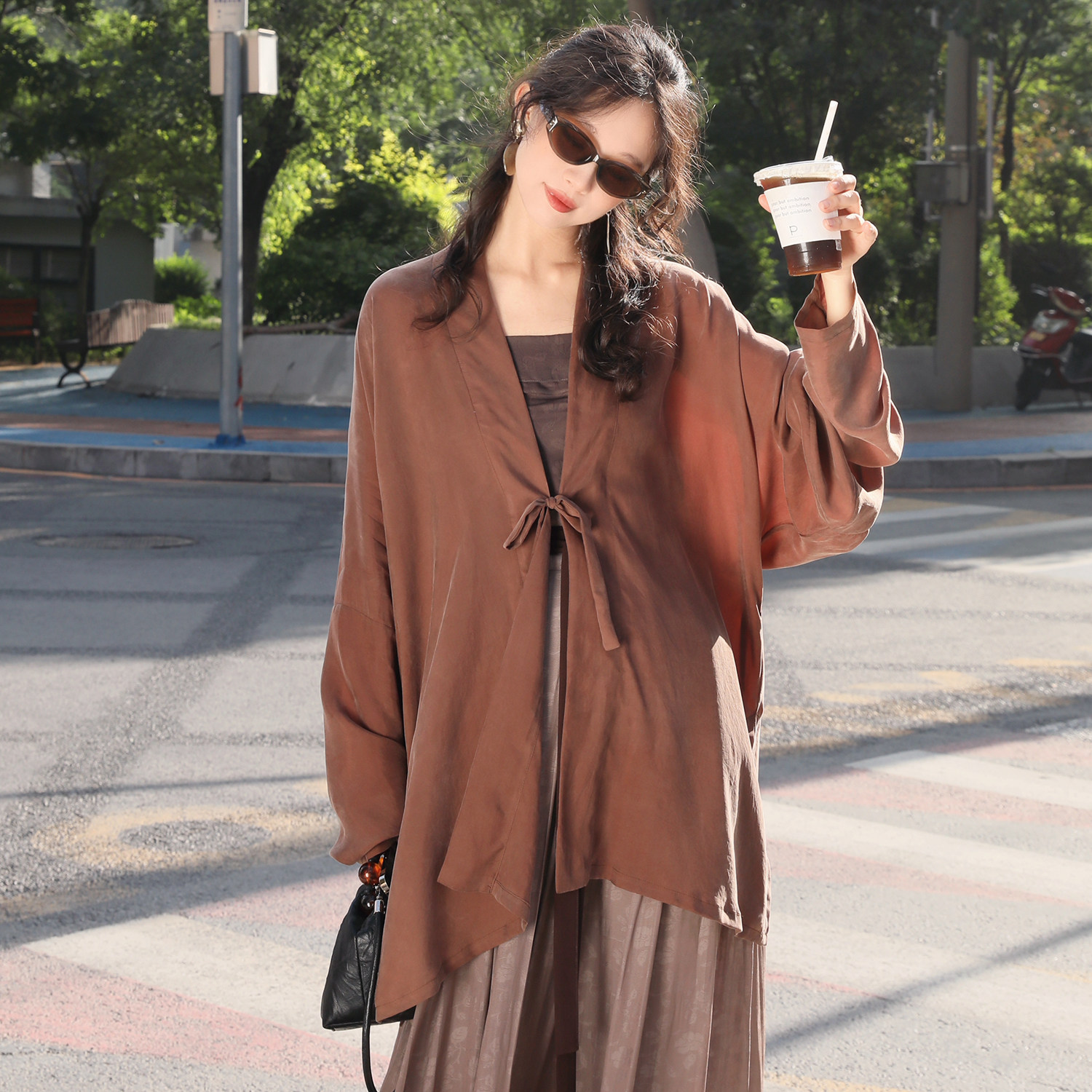 谜阿凰【可可飞机袖】宋制改良上班可以穿着的汉服新款沉香褶裙女,淘宝优惠券,粉丝福利购,淘宝优惠卷