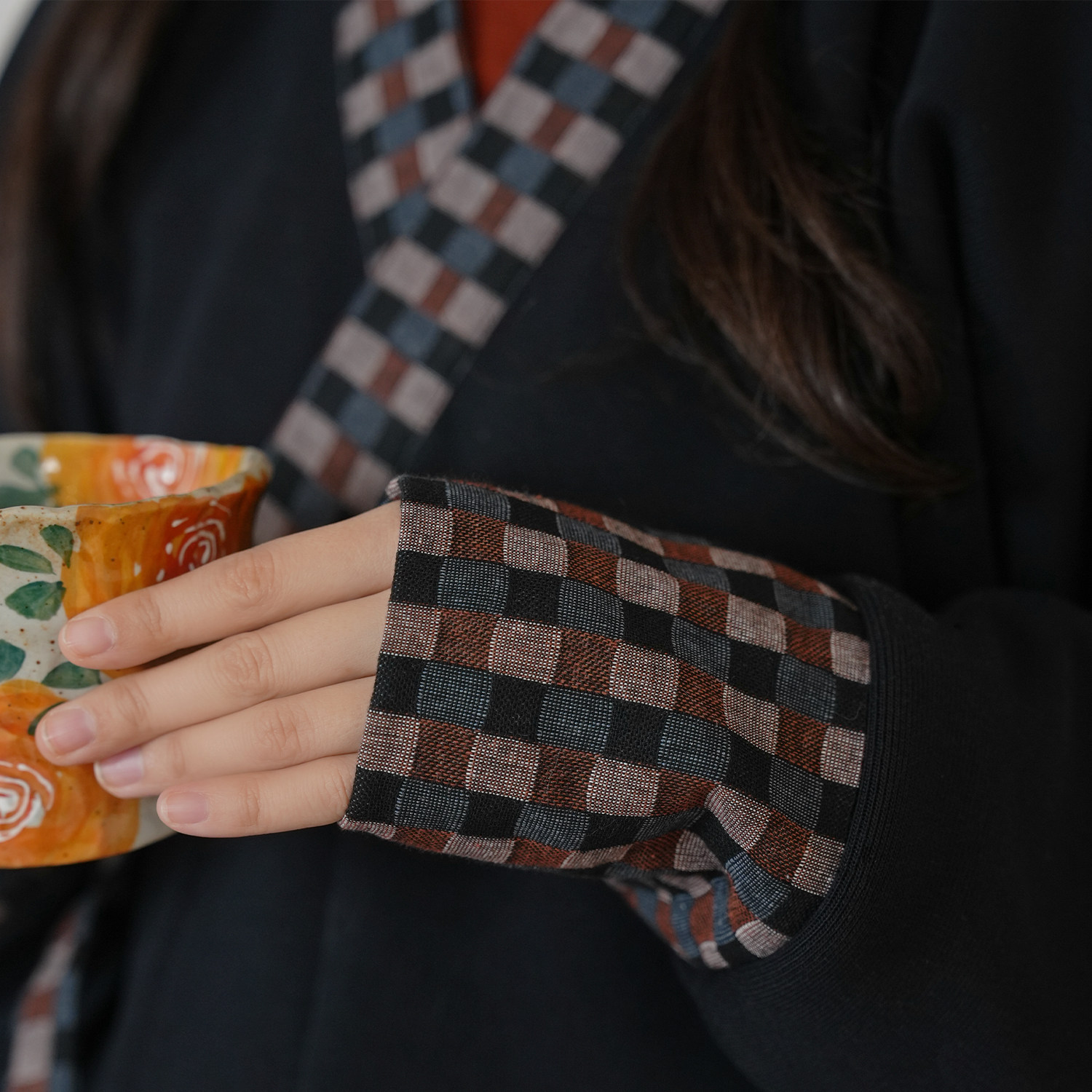 谜阿凰【炽夜行里衣】秋冬热岩绒打底衫汉元素保暖套装半身裙女款,淘宝优惠券,粉丝福利购,淘宝优惠卷