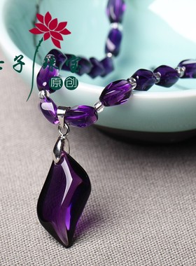 天然水晶项链珠宝饰品时尚吊坠