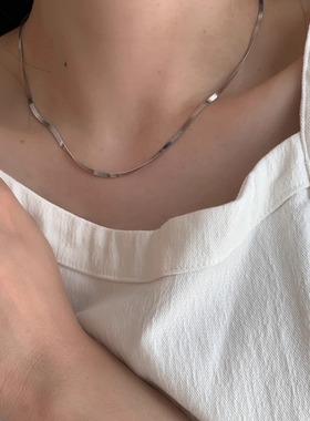 丝滑蛇骨链s925银镀金