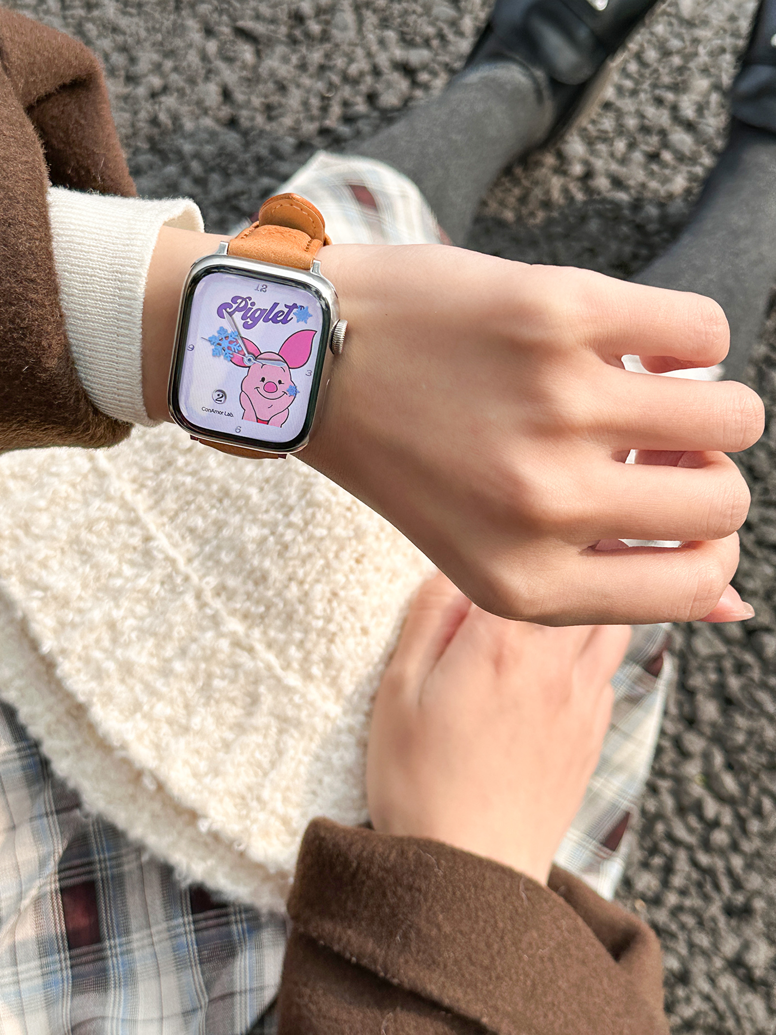 CA.《LongLongAgo》中古油蜡压纹精致可爱真皮iwatch表带适用苹果,淘宝优惠券,粉丝福利购,淘宝优惠卷