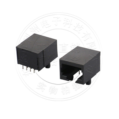 RJ45网络插座58款8P8C全塑卧式开口式RJ网口插座母座连接器接口 - 图0