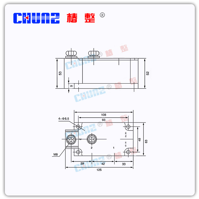 椿树MD800A1600V 光伏防反二极管 MD800-16防回流二极管 直流柜 - 图2