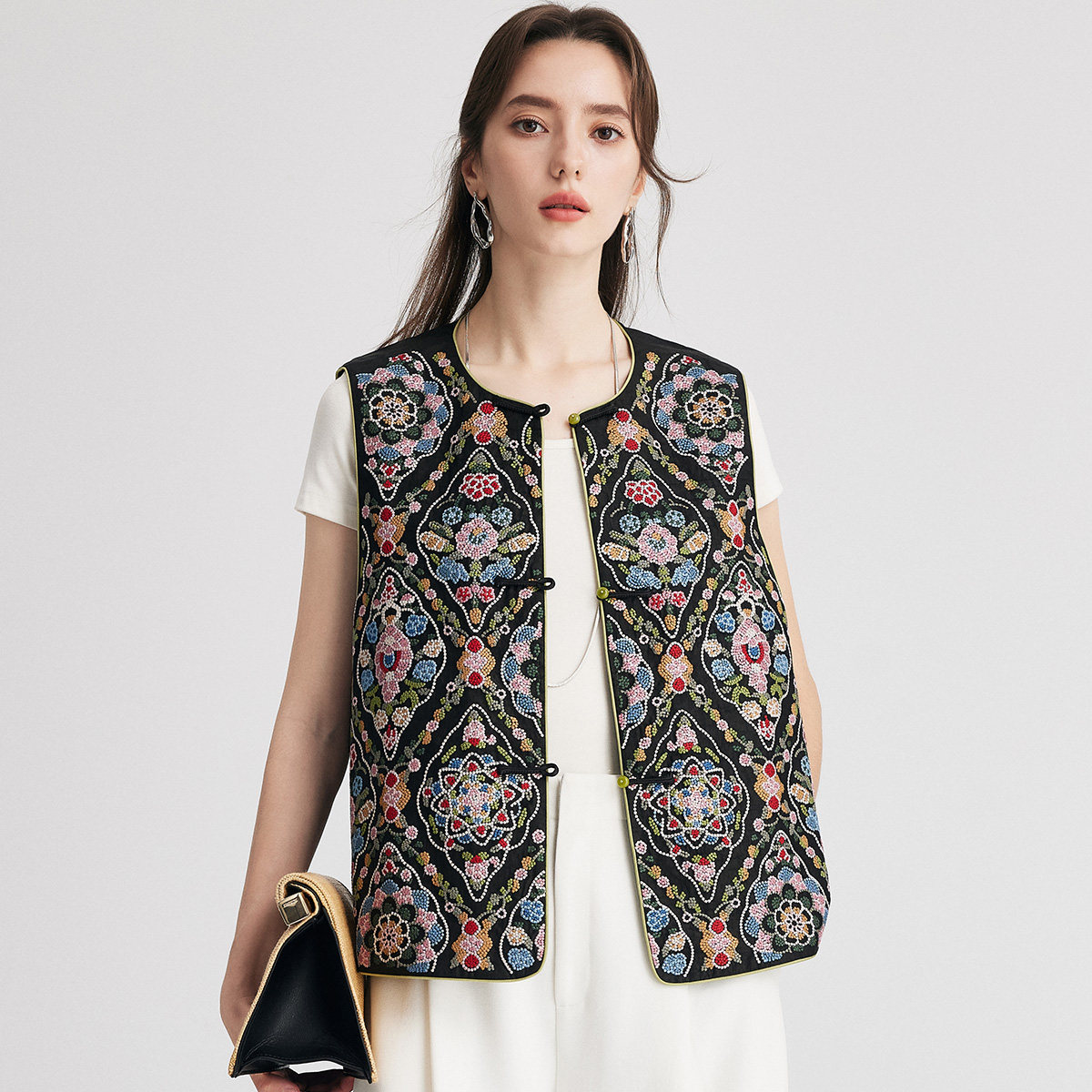 PALUOPO/帕罗桑蚕丝女马甲ET250567Z,淘宝优惠券,粉丝福利购,淘宝优惠卷