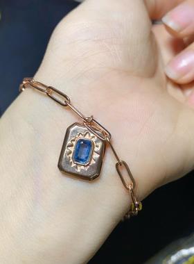 天然芬达石榴石手链S925