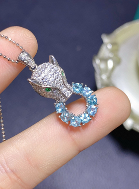 天然磷灰石吊坠超豪华超大气款式高品质高质量磷灰石 主石3*3mm