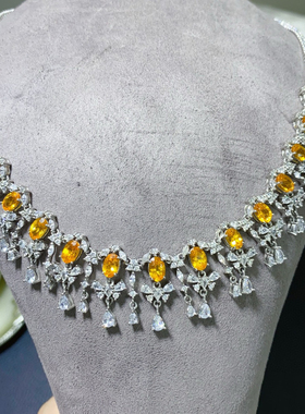 超仙气质轻奢小众设计感天然芬达项链夏季连衣裙锁骨链