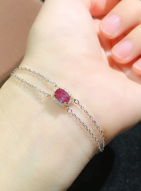 超美的变色石亚历山大手链纯银镶嵌不掉色颜色独特多彩红绿变色