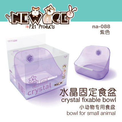 兔兔园宠物 NEW AGE 小动物专用水晶固定食盆 颜色随机发货,淘宝优惠券,粉丝福利购,淘宝优惠卷