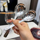 304 stainless steel pot spoon to deepen the big round head for meal