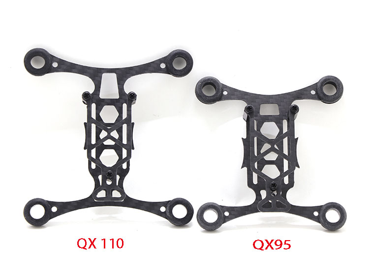 QX110/QX95室内空心杯四轴航模碳纤机架8520有刷电机马达中性-图2