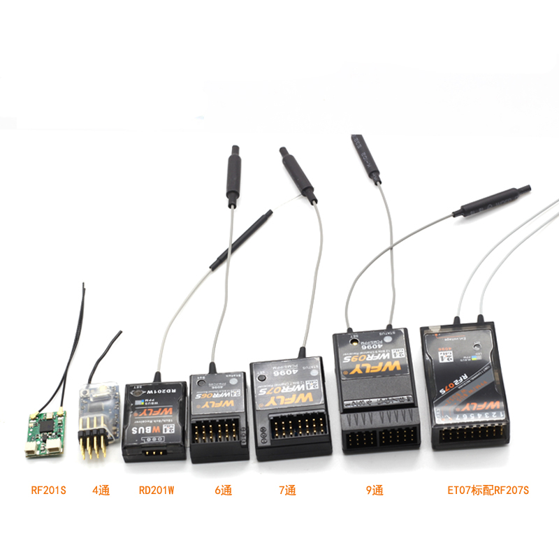 天地飞遥控器WFR04S 07S 09S ET07 RF207SRD201W 4/6/7/9通接收机 - 图3