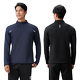 Orange Yijia half-zip quick-drying long-sleeved fitness clothes for men