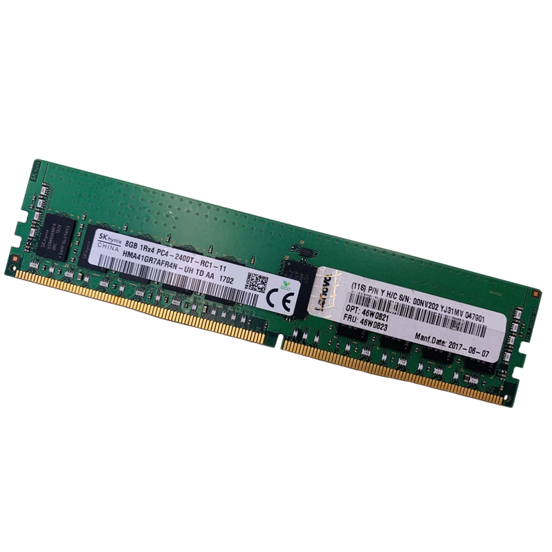 SK 现代海力士8G 1RX4 DDR4 PC4-2400T 8GB ECC REG 服务器内存条 - 图0