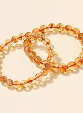 天然黄水晶手链男女黄塔晶手链送男女生日礼物招财转运旺事业饰品