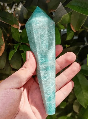 天然水晶原石水晶球权杖装饰摆件