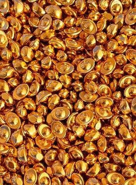 迷你合金元宝摆件聚宝盆配件