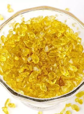 黄水晶碎石消磁石供佛聚宝盆配件