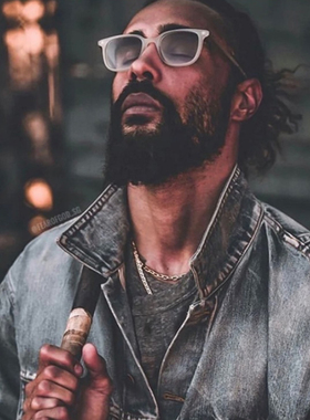 遮阳防晒椭圆韩版男女浅色框墨镜