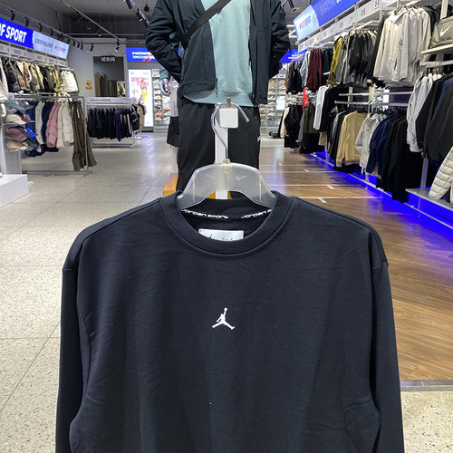 Nike耐克卫衣男士JORDAN秋冬款圆领运动休闲宽松套头衫FV8625-010 - 图1