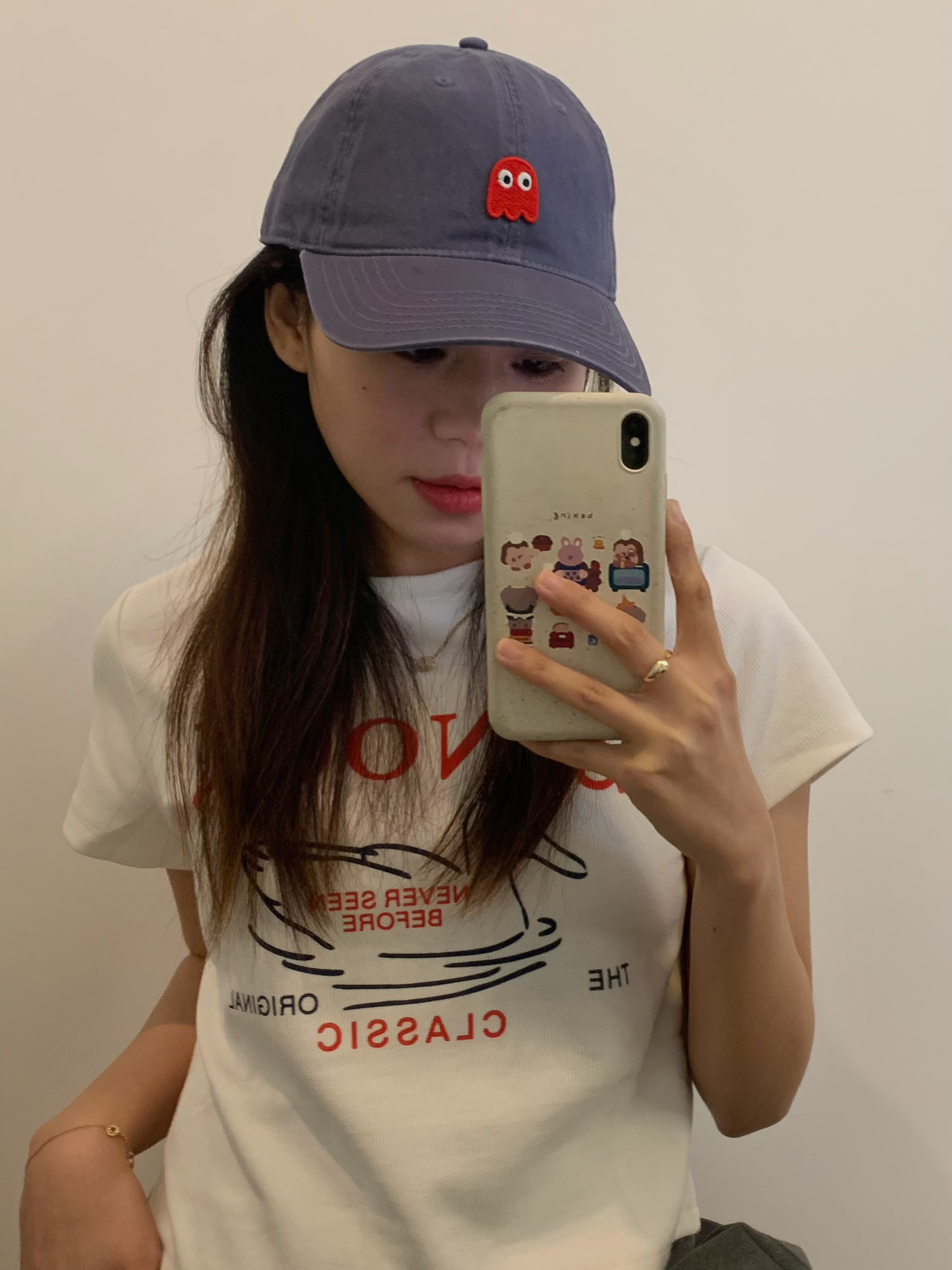DLT Lab丁老头新品卡通图案小众鸭舌帽韩ins四季可爱弯檐棒球帽女 - 图1
