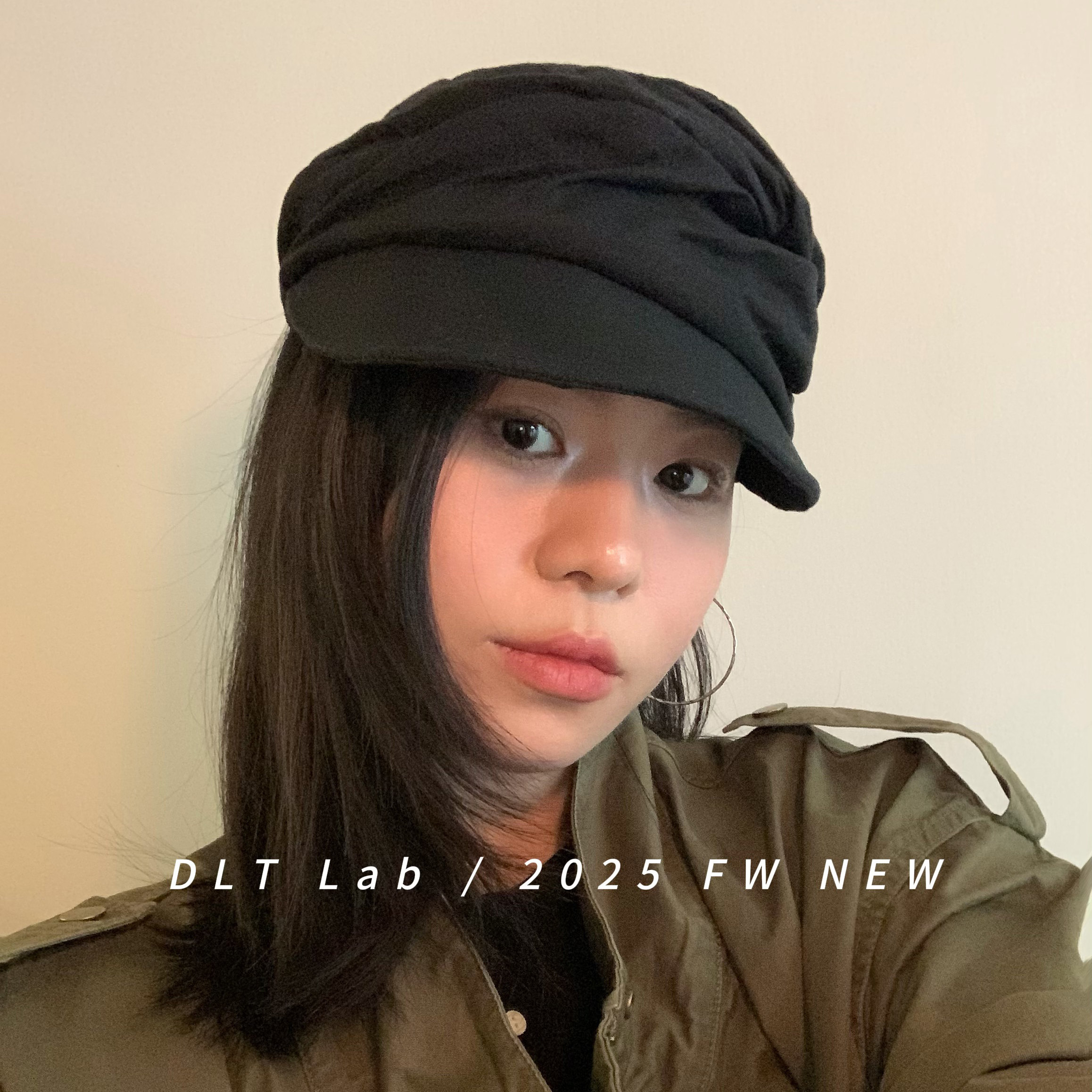 DLTLab丁老头2025早秋新品薄款亚麻设计感报童帽褶皱马术帽显脸小 - 图2