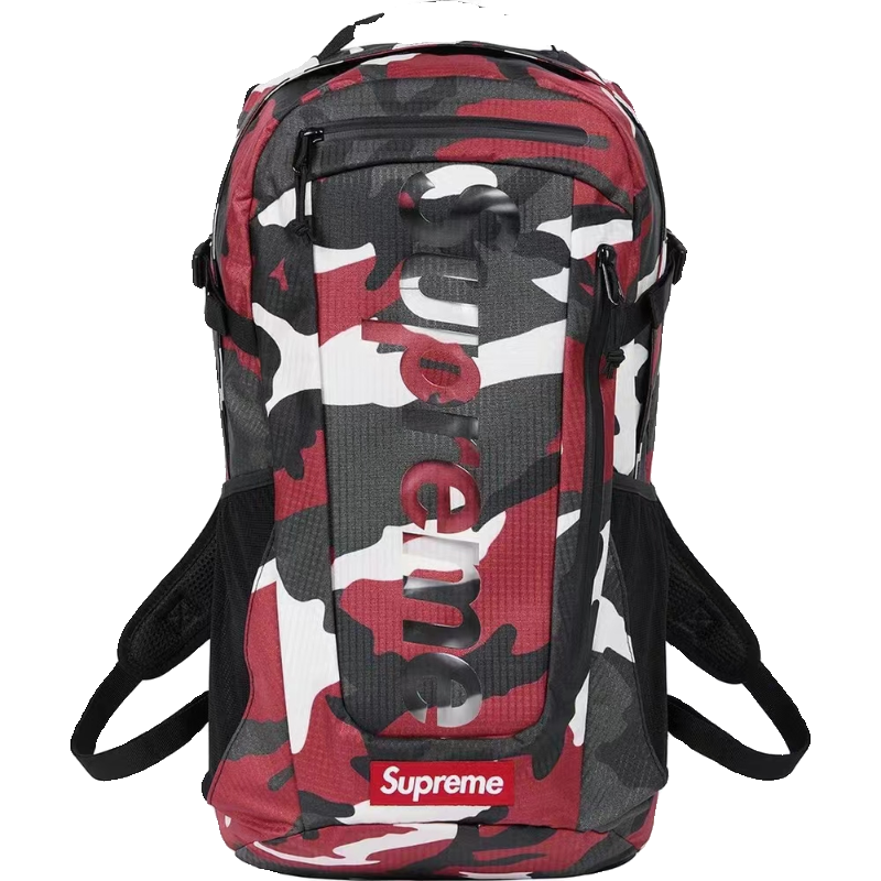 SS21开季 Sup backpack bag 迷彩双肩包运动背包男女旅行包书包潮 - 图3