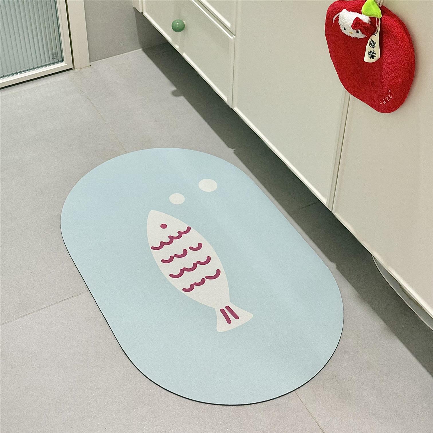 Korean style Xiaoyu bathroom absorbent floor mat