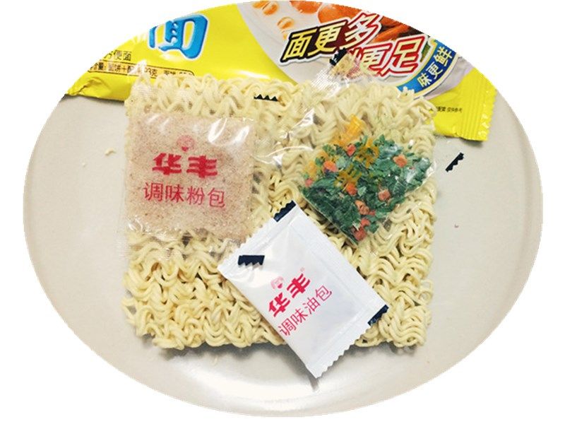 华丰 三鲜伊面 火锅面清真食品零食 泡面干吃方便面40袋*93g包邮