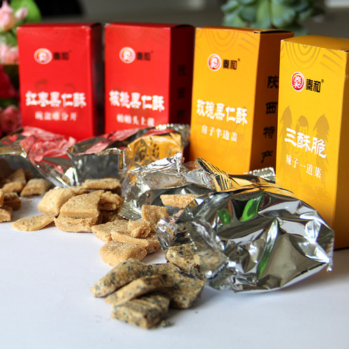 陕西特产西安回民街小吃零食秦和陕西十大怪400克礼盒传统糕点心 - 图0