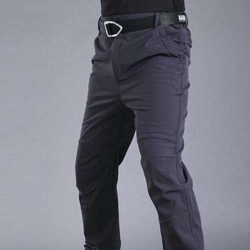 秋冬户外工装裤男软壳冲锋裤加绒防水ix7战术裤特种兵宽松迷彩裤 - 图2