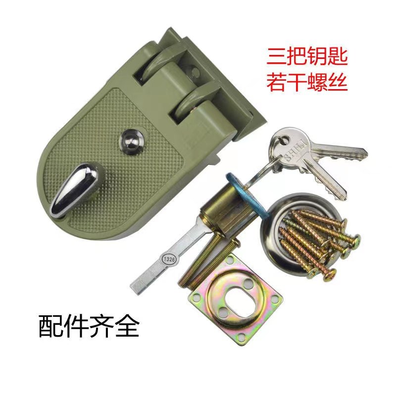 实力小老虎锁老式小虎齿保险门锁外装门锁推拉门碰门大铁门双扇门 - 图1