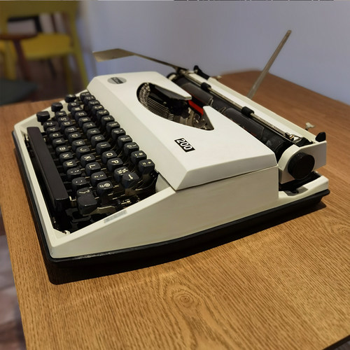 老式机械打字机飞鱼1980S正常使用怀旧收藏文艺复古礼品中古旧物 - 图0