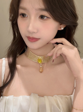 复古饰品女士网状蕾丝项链