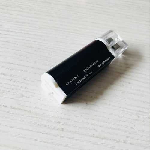 金属读卡器USB2.0四合一支持手机TF卡/相机SD卡支持2TB内存卡包邮 - 图0