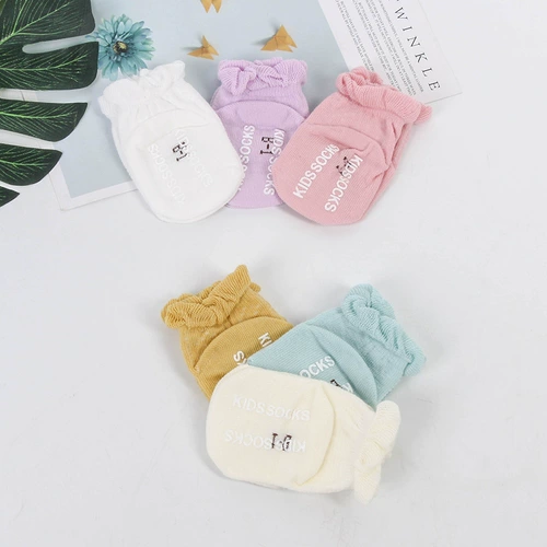 Детские осенние нескользящие летние тонкие носки для новорожденных